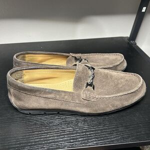 Footjoy Mens Size 10 Brown Suede Loafers Casual Shoes